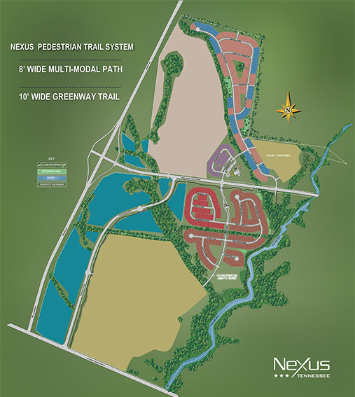 Community Pedestrian Trail System at Nexus in Gallatin Tennessee