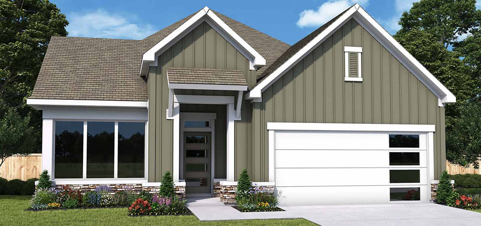 David Weekley Homes Clippard Elevation and Floorplan at Nexus in Gallatin Tennessee