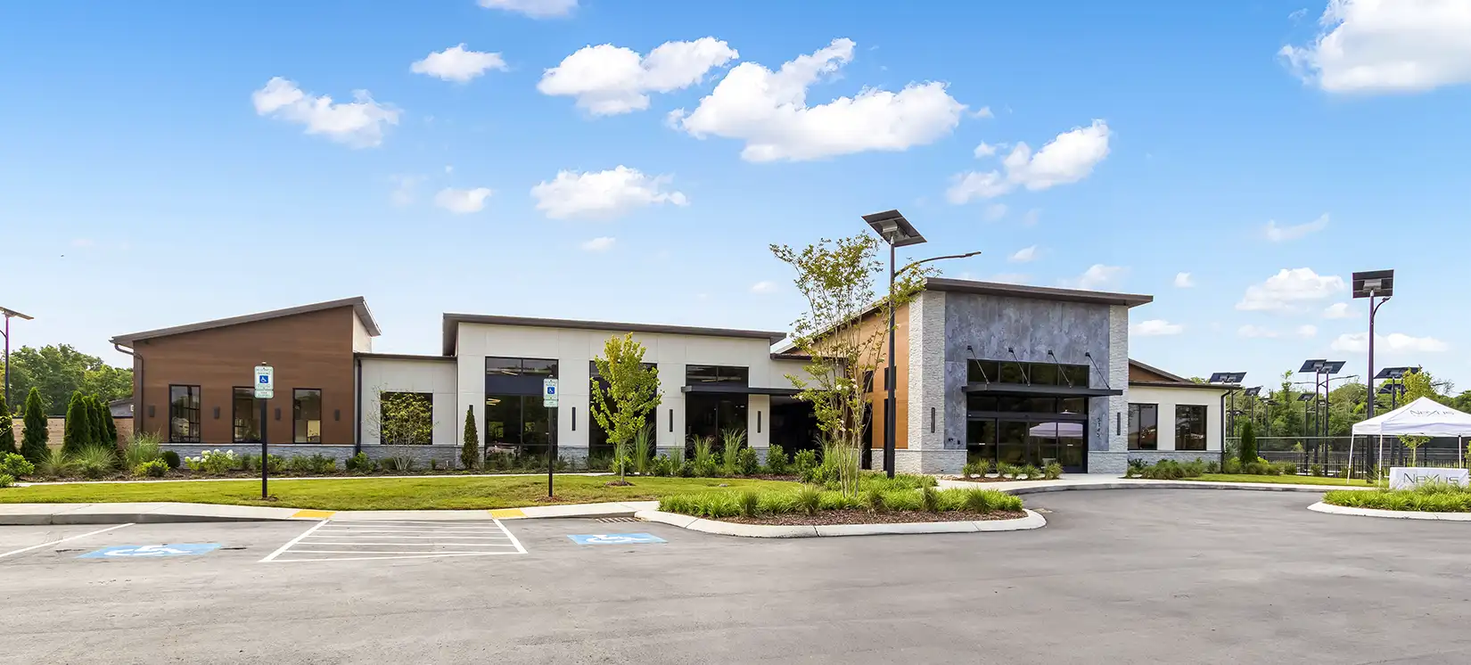 Clubhouse at the Freedom South Village Amenity Center at Nexus in Gallatin Tennessse 