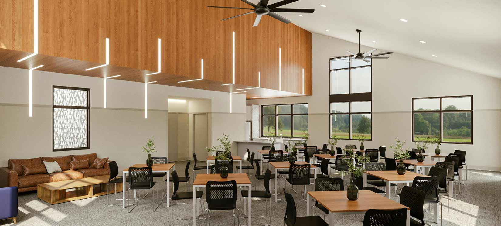 Clubhouse Interior North Amenity Center at Nexus in Gallatin Tennessse